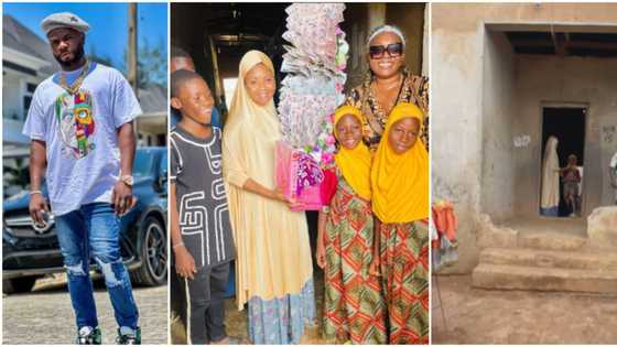 Itele D Icon: Video shows uncompleted, face-to-face building Nollywood actor's partner and their 4 kids live