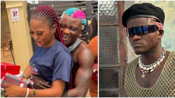 "Portable happiness dey gimme joy": Singer gifts wife hair and phone for Valentine’s Day