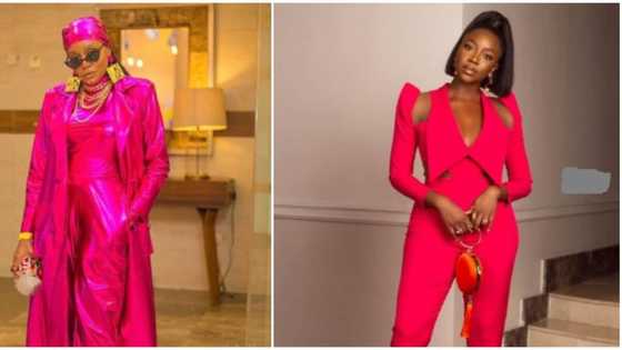 Bold in pink: Ini Dima-Okojie and Michelle Dede stun in vibrant outfits at movie premiere