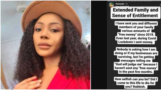 BBNaija star Ifu Ennada calls out entitled members of her extended family for being selfish