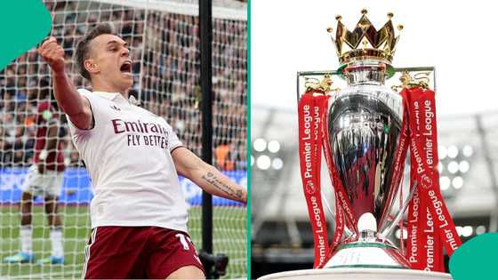 Fans celebrate Arsenal's 1-0 win as Leandro Trossard seals victory at West Ham Stadium