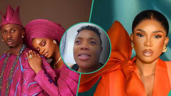 Lady blasts Iyabo Ojo for hailing Priscilla after she exchanged cake with lover mouth to mouth