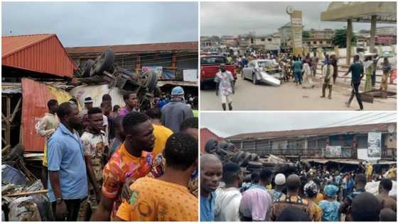 BREAKING: Many feared dead as tanker rams into Ibadan market