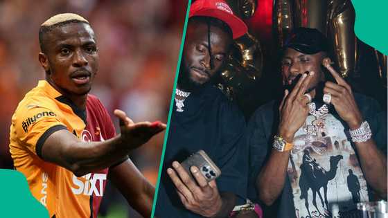 Osimhen shuts down Lagos club, parties with Boniface, other Super Eagles stars