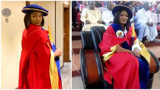 Nollywood actress Omotola Jalade-Ekeinde honored with doctorate degree from Igbinedion university (photos)
