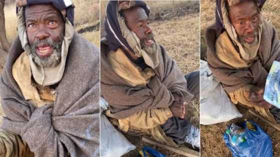 Kind man surprises homeless man with N71k, emotional viral video melt hearts
