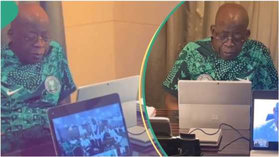 Tinubu video called Super Eagles ahead of Angola showdown in AFCON