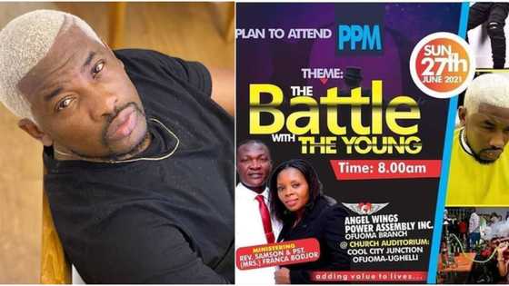 Attend the programme: Fans tell Dotun as OAP reacts to his photo on church poster about bad youths