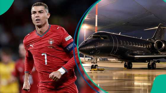Cristiano Ronaldo spotted relaxing with family on luxury $57m private jet after leaving Portugal camp