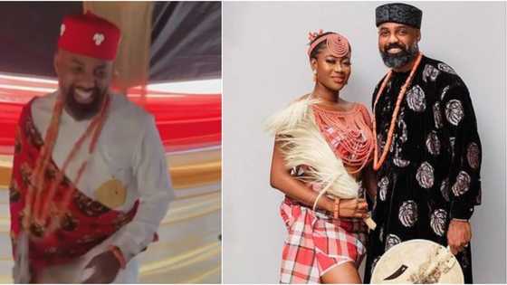 Colleagues celebrate with actor Ifeanyi Kalu as he traditionally gets married, shares photo and video