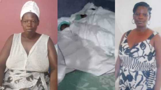 Massive jubilation as woman becomes 1st-time mother, gives birth 4 kids, photos drop