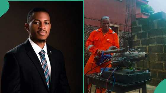 UNIZIK graduate of electronics and computer engineering builds jet engine, displays it