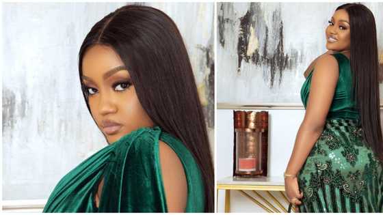 Davido's Chioma puts her massive backside on display in new fiery 'owambe' photos, sparks reactions from many