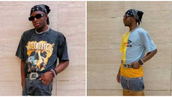 Crazy fashion: Reactions to photos of man rocking 3 pairs of trousers at the same time