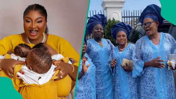 Mo Bimpe fulfills promise to Ibadan market women who celebrated her triplets; video warms hearts