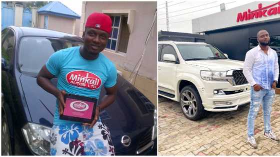 Nigerian man achieves huge success after 8 years, shows off his beautiful company and car, social media reacts