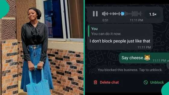 Lady posts unexpected voice note she received from 'yahoo boy' after snubbing his message