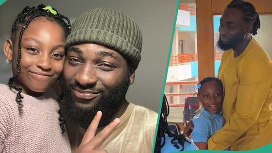 Sweet moment Gbenro Ajibade flew across continents to marks daughter's b'day: "Best in consistency"