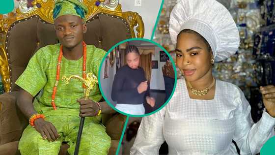 Portable excitedly shares video of wife Bewaji dancing to his new anthem 'Ganusi', peeps react