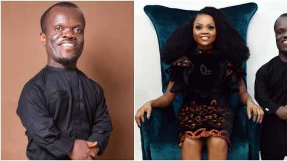 I'm off the market: Small-sized OAP Nkubi announces as he unveils his beautiful bride