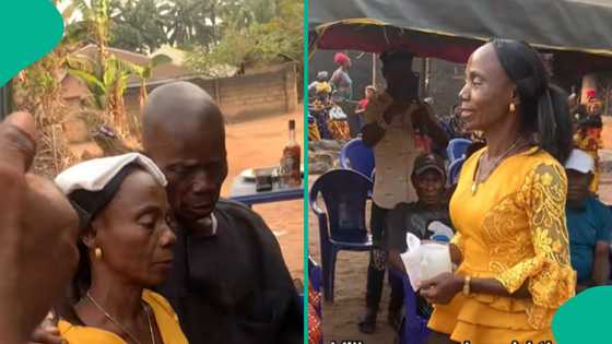 Lady rejoices as her aunt who is older than her mother finally finds man to marry her