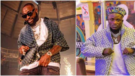 "Bless me with one verse": Portable openly begs Davido for a feature, shares video of their conversation
