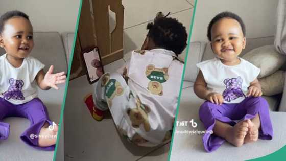 "I want a daughter like this": Little girl's reaction while making video call with dad melts hearts