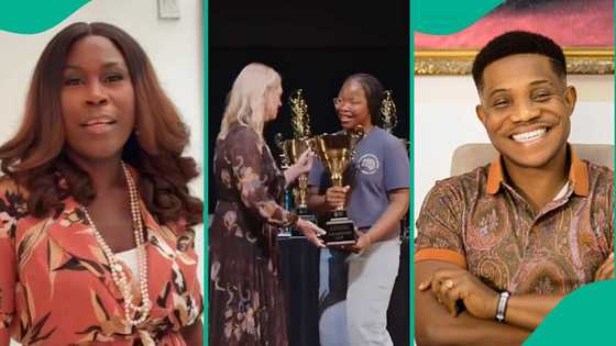 Lady highlights 1 detail about Jerry Eze's daughter after she collected an international award