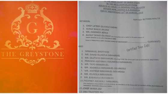 Important Public Disclaimer: Court warns against Greystone Residence Located at Maryland, Lagos