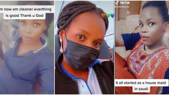 Proud of her hustle: Lady who worked as a housemaid celebrates becoming a cleaner, shares photos