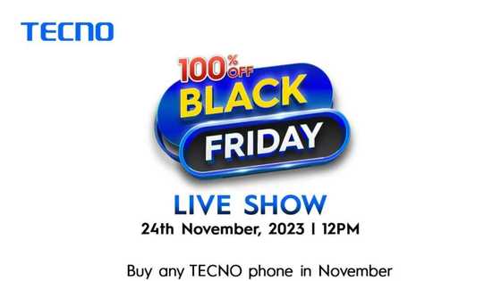 Join the League of Winners and enjoy the Bliss of Rewards in the TECNO Black Friday Sales