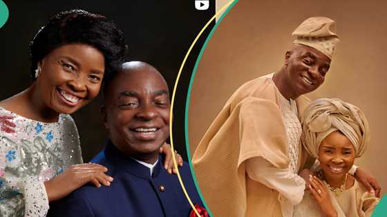 Bishop David Oyedepo and wife mark 43rd wedding anniversary, fans celebrate them: “Glory to God”