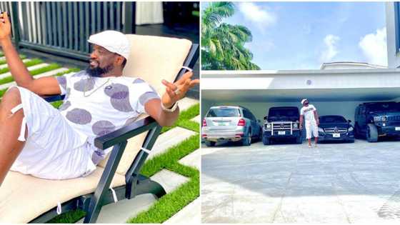 Music executive Jude Okoye puts his luxury cars on display, fans are not impressed
