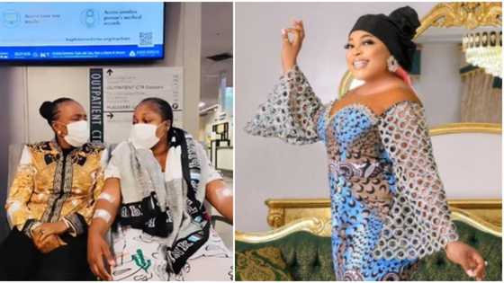Videos, photos as actress Kemi Afolabi finally moves to the US for treatment after sharing battle with lupus