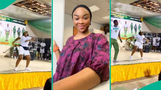 Female Corps member shows off energetic moves at NYSC Camp, wows many