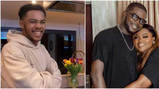 Funke Akindele’s stepson Benito laughs hard in new video shortly after blasting actress, Nigerians react