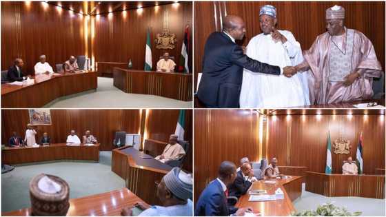 Naira Scarcity: Details Emerge as Buhari Meets Emefiele, EFCC Chairman and Top PDP Governor