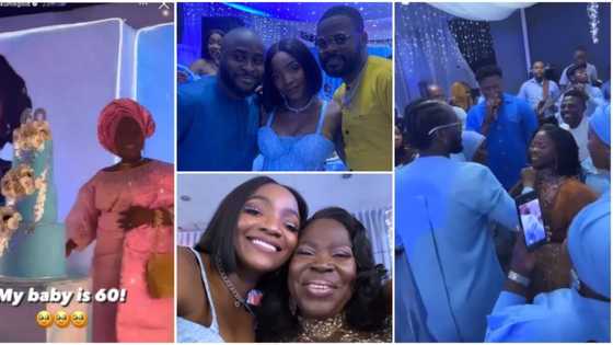 Sweet videos from Adekunle Gold’s mum’s 60th birthday party emerge online, Simi shows off moves, Falz spotted