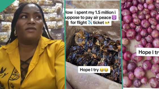 "You did well": Woman collects N1.5 million flight money from her husband, uses it to buy foodstuff
