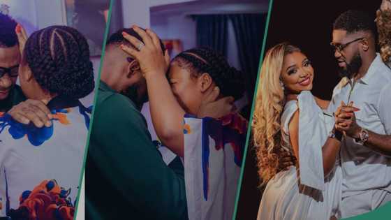Umenwa Ekene causes stir as she prays for hubby on 1st birthday as a married man in video