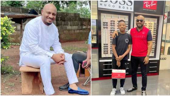 “Once daddy Is around na jolly for everybody”: Yul Edochie says after taking his son shopping