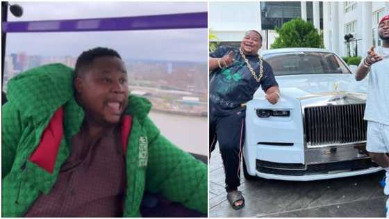 "You don return our 30BG chain?" Fans ask Cubana Chiefpriest as he gushes over experience in cable car