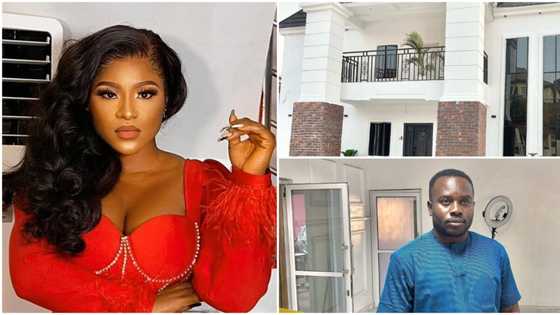 "The house is fine and expensive": Destiny Etiko, others exclaim over movie producer Mr Best's new home