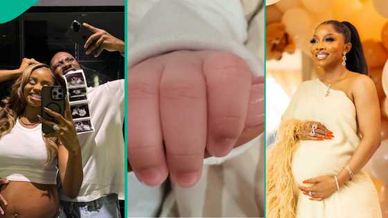 Priscilla shares message she got from Toke Makinwa in March as she celebrates birth of her daughter