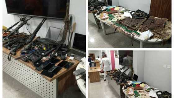 Sunday Igboho: DSS releases photos of charms, weapons recovered from secessionist's house
