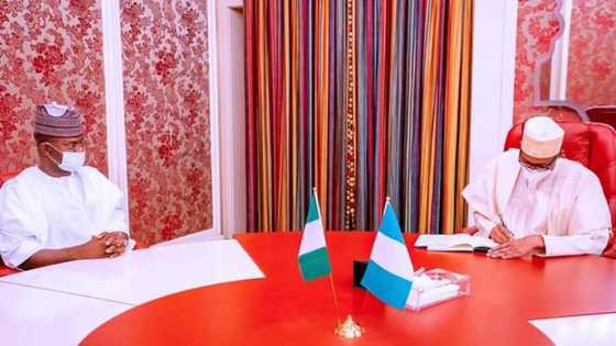 Yahaya Bello meets Buhari in Aso Rock, speaks on his presidential ambition