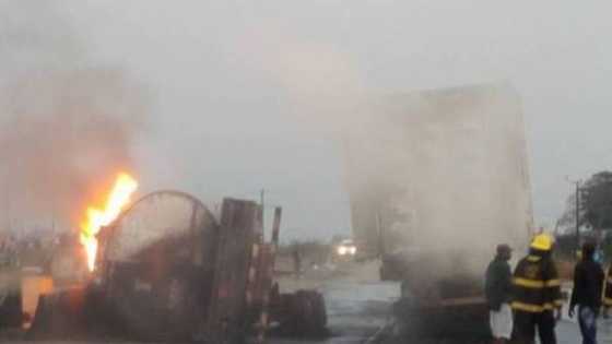 Gobarar motar mai ta kashe direba da mata da goyo a Oyo