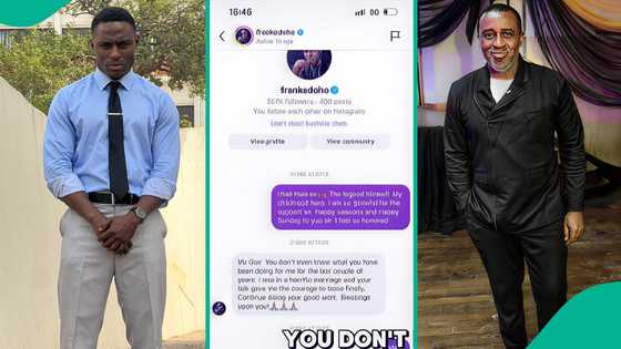 Doctor shares screenshot of emotional message Frank Edoho sent him 5 months ago, triggers reactions