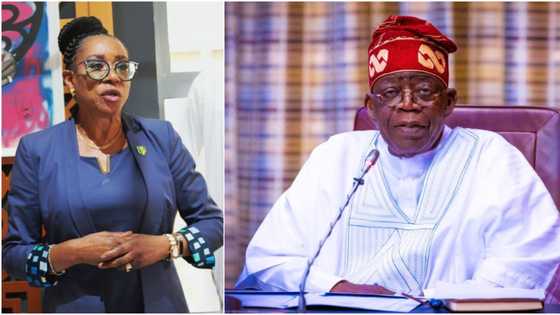 Mild drama as newly sworn-in minister kneels before Tinubu after swearing-in, video emerges