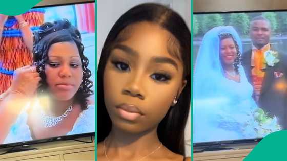 Lady finds video recording of her parents' wedding 25 years ago, watches on marriage anniversary